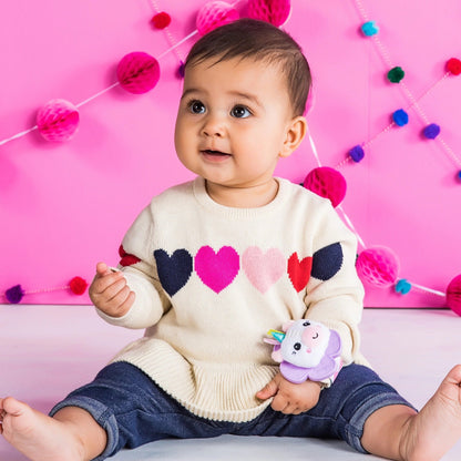Bright Starts™Rattle & Teethe Wrist Pals™ Toy - Unicorn & Llama - Premium for Kids in Qatar | Toysaro.com