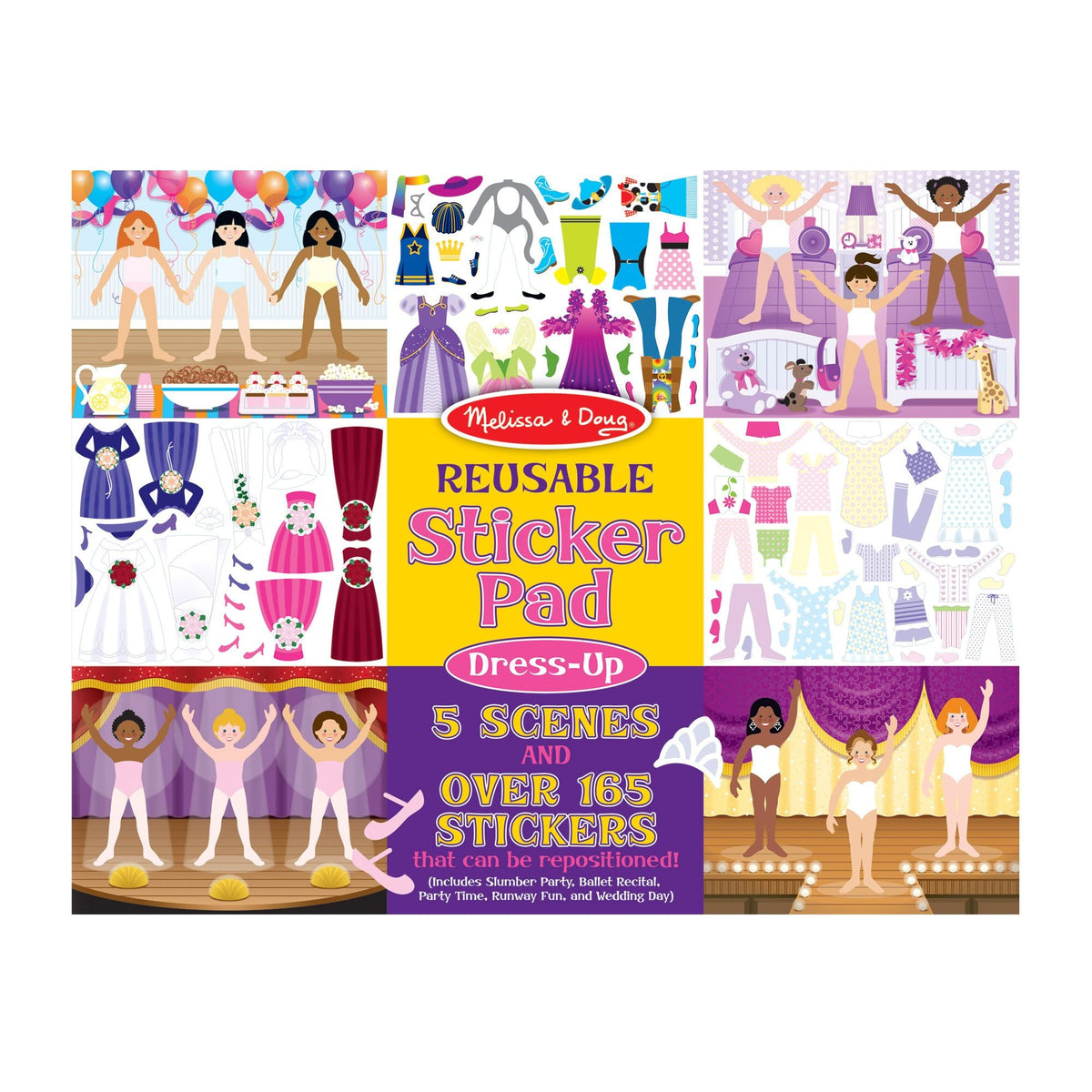Melissa and Doug Reusable Sticker Pad - Dress Up - Premium for Kids in Qatar | Toysaro.com