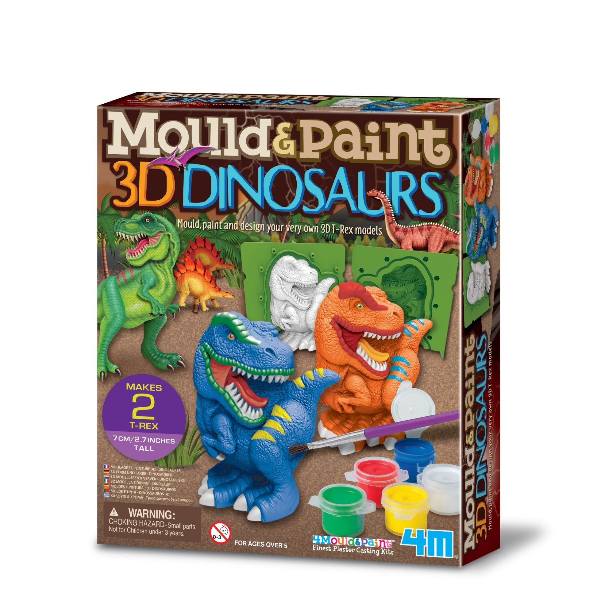 4M 3D Mould & Paint/Dinosaur - Premium for Kids in Qatar | Toysaro.com