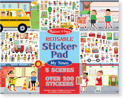 Melissa and Doug Reusable Sticker Pad - My Town - Premium for Kids in Qatar | Toysaro.com