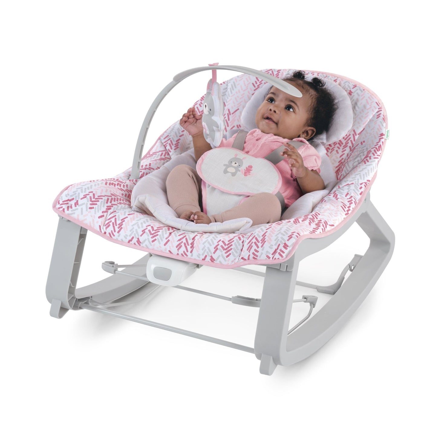 Ingenuity™ Keep Cozy™ 3 - in - 1 Grow with Me™ Bounce & Rock Seat - Lily™ - Premium for Kids in Qatar | Toysaro.com