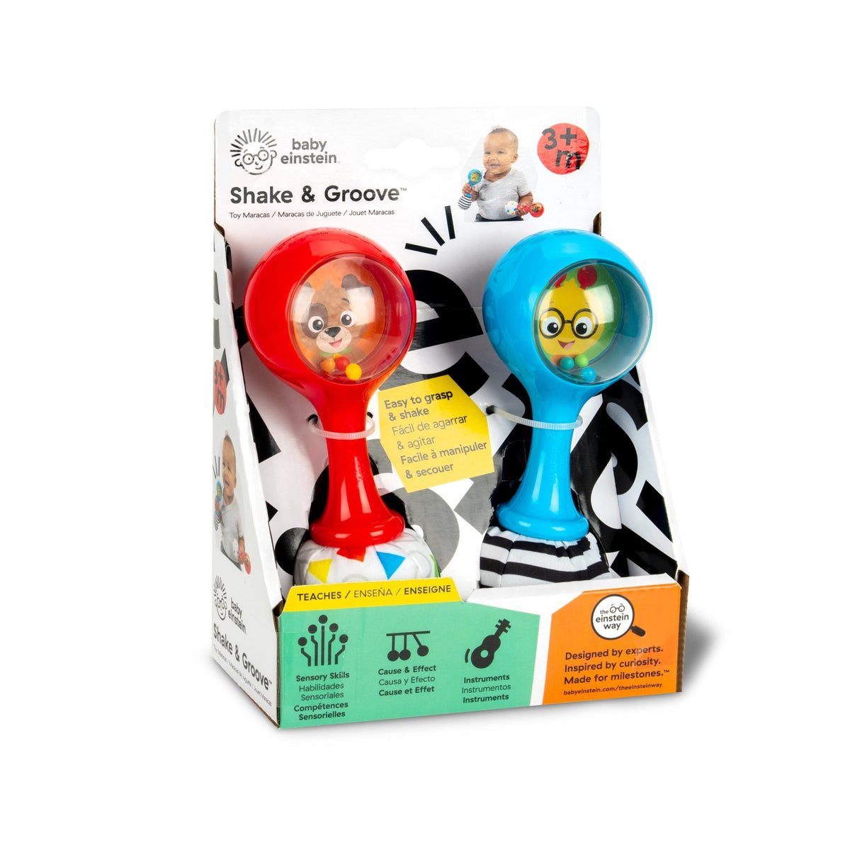 Baby Einstein™ Shake & Groove™ Toy Maracas - Premium for Kids in Qatar | Toysaro.com