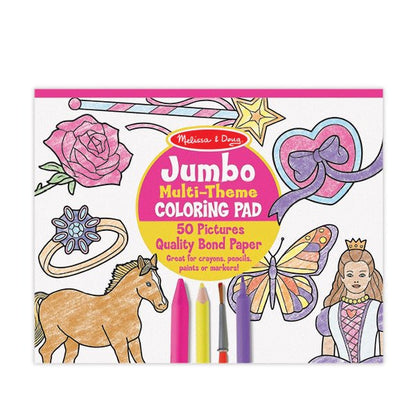 Melissa and Doug Jumbo Coloring Pad - Pink (11" x 14") - Premium for Kids in Qatar | Toysaro.com