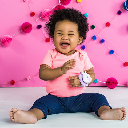 Bright Starts™Rattle & Teethe Wrist Pals™ Toy - Unicorn & Llama - Premium for Kids in Qatar | Toysaro.com