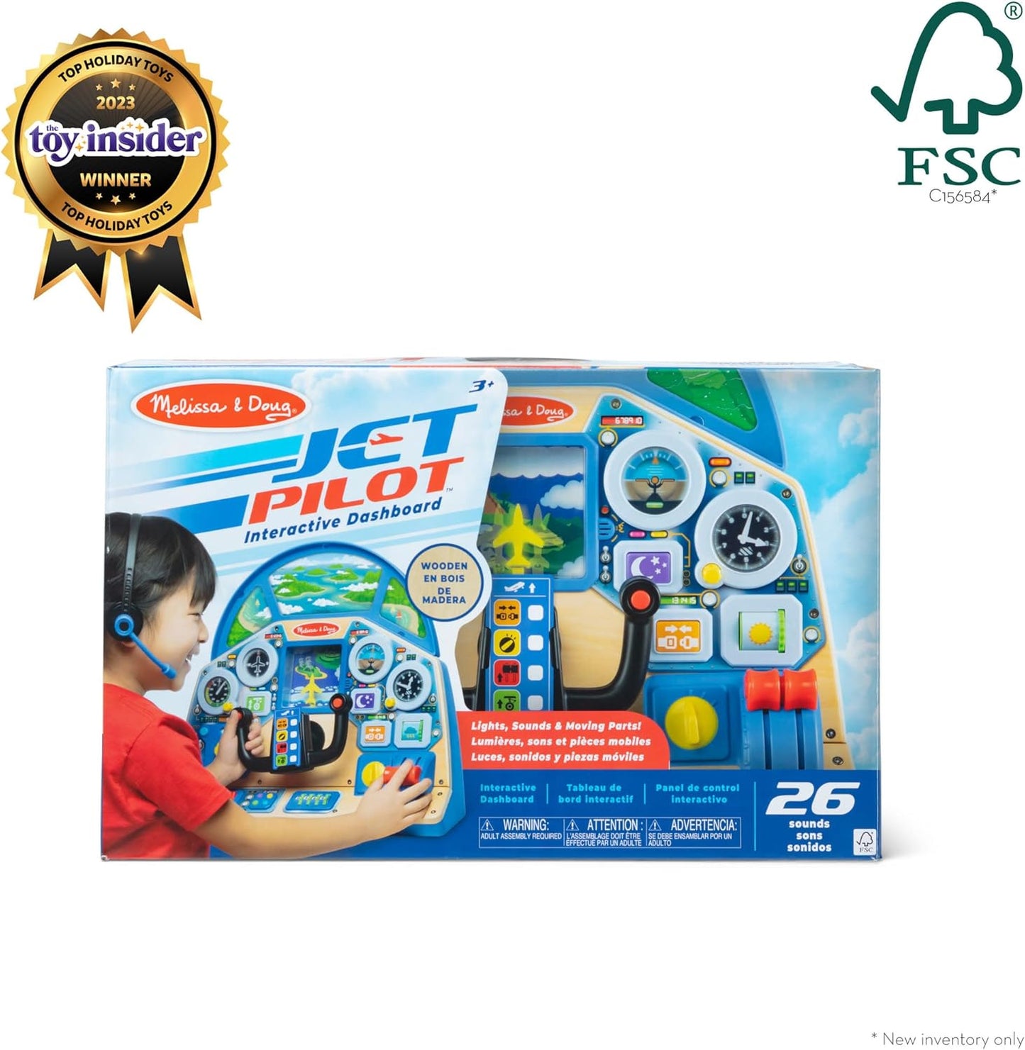 Melissa and Doug Jet Pilot Interactive Dashboard - Premium for Kids in Qatar | Toysaro.com