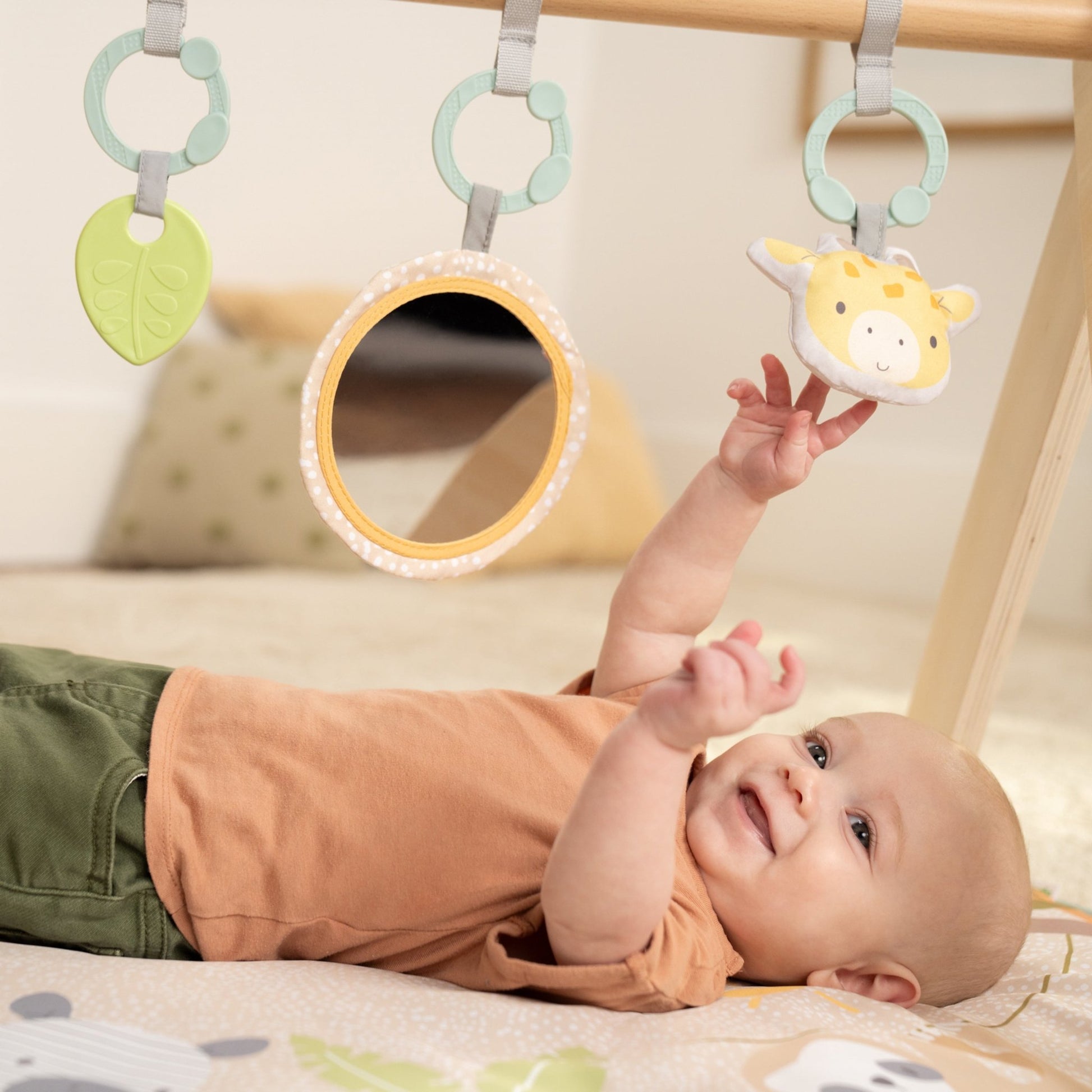 Ingenuity™ Wonder & Wood™ Wooden Toy Arch & Play Mat - Premium for Kids in Qatar | Toysaro.com