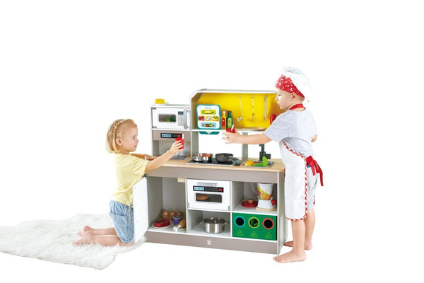 DELUXE KITCHEN PLAYSET WITH FAN FRYER - Premium for Kids in Qatar | Toysaro.com