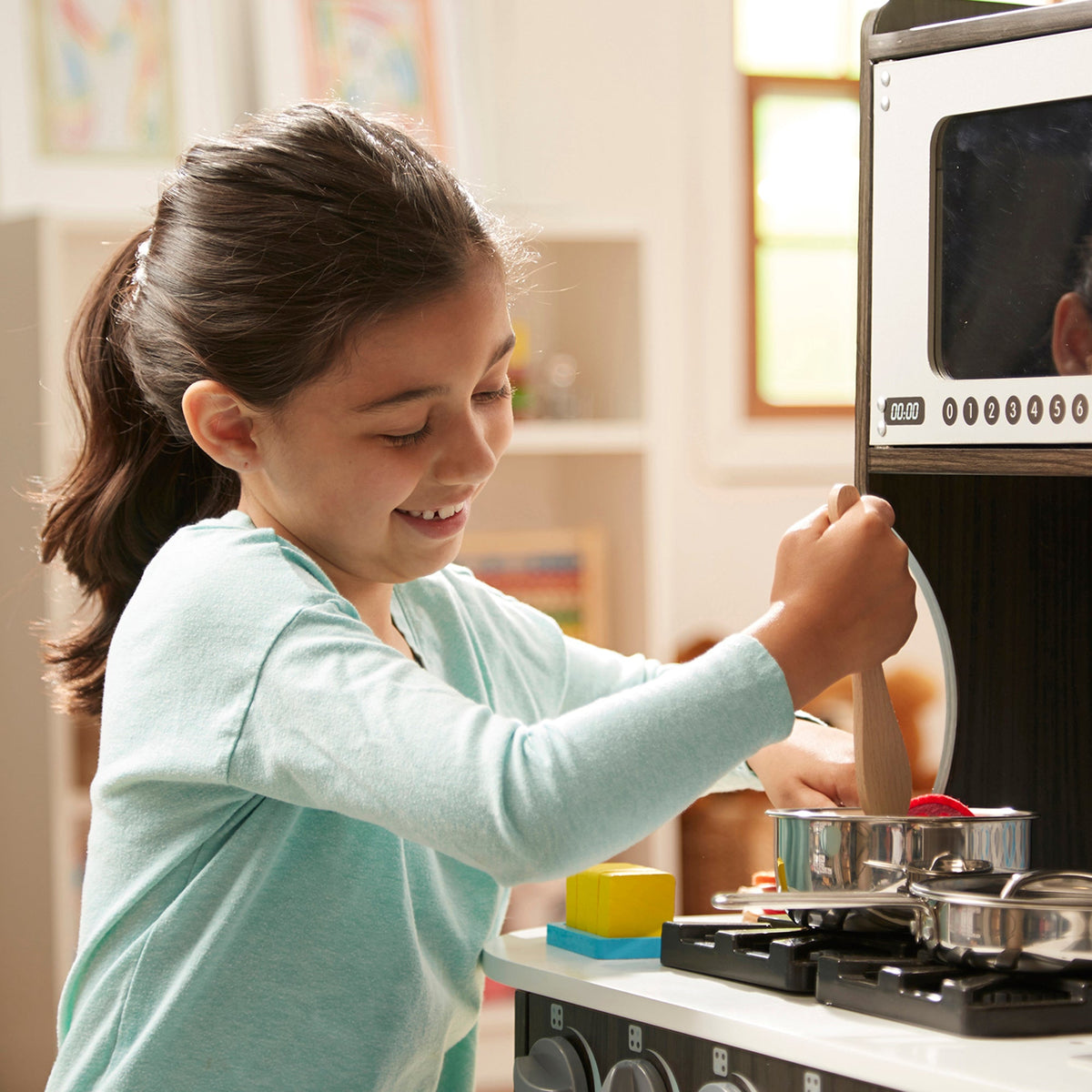 Melissa and Doug Chef's Kitchen - Charcoal - Premium for Kids in Qatar | Toysaro.com
