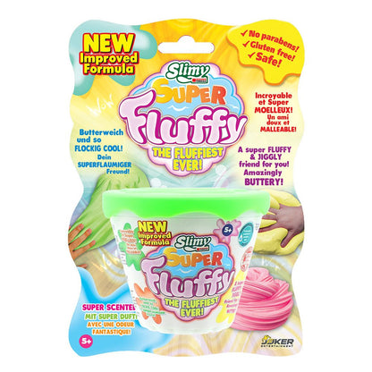 SUPER FLUFFY SLIMY on BLISTERCARD 100 gr. pink, yellow, orange and green - Premium for Kids in Qatar | Toysaro.com