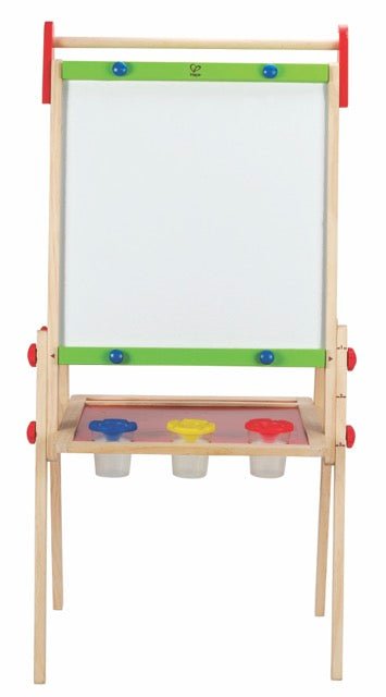 Hape Magnetic All - in - 1 Double Sided Standing Easel - Premium for Kids in Qatar | Toysaro.com
