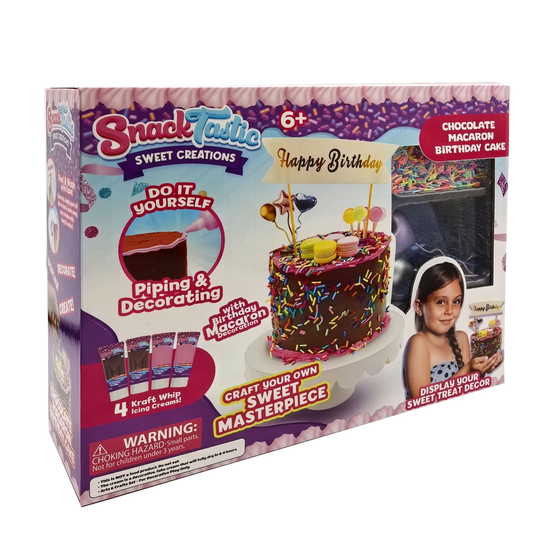 SNACK TASTIC - CHOCOLATE MACARON BIRTHDAY CAKE - Premium for Kids in Qatar | Toysaro.com