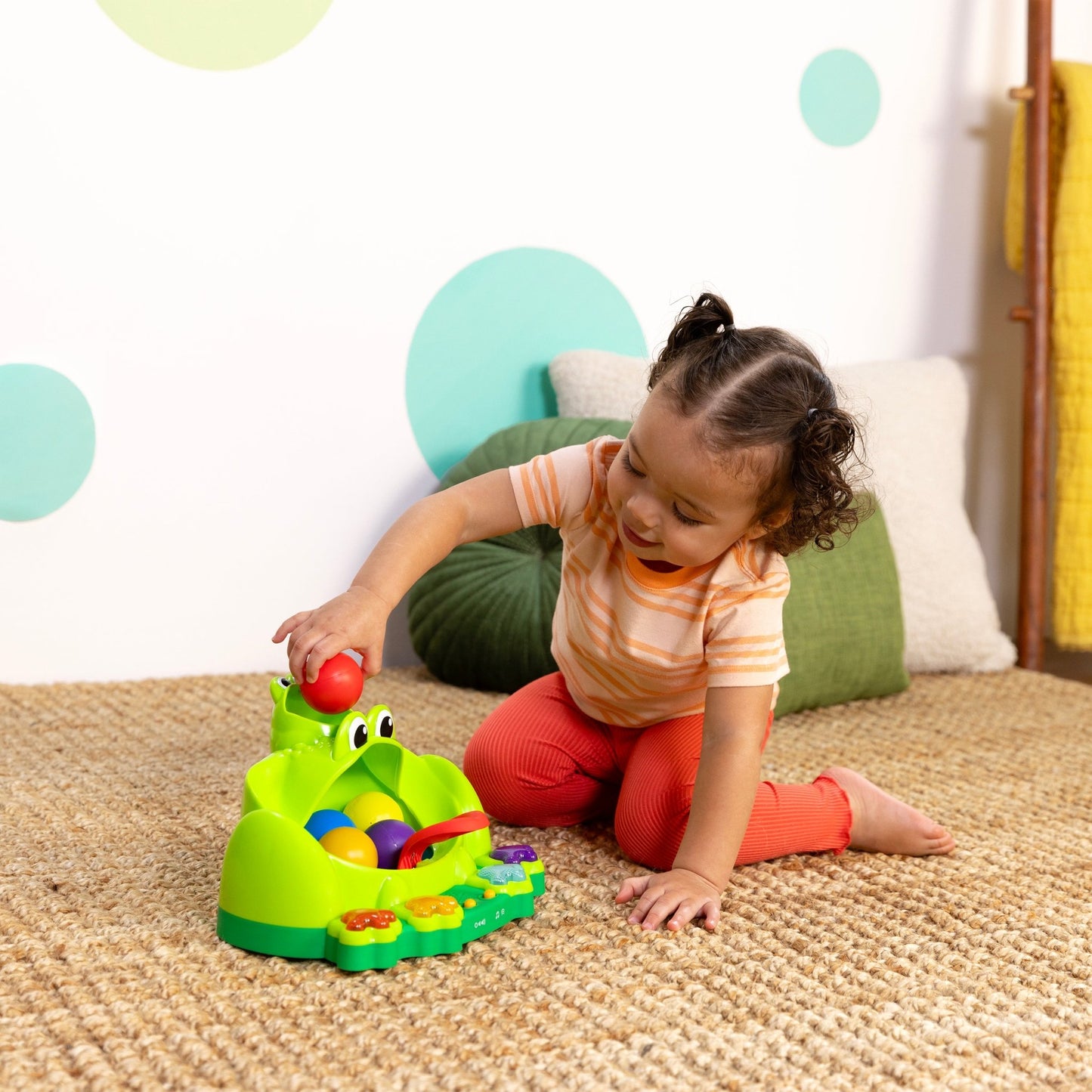 Bright Starts™ Poppin' Ball Frog™ Ball Play Toy - Premium for Kids in Qatar | Toysaro.com