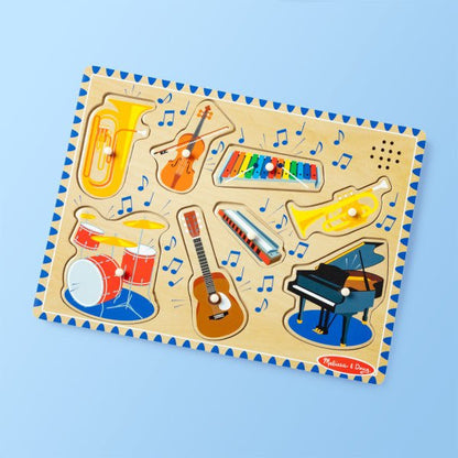Melissa and Doug Musical Instruments Sound Puzzle - Premium for Kids in Qatar | Toysaro.com