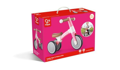 Hape Toddler Ride On Balance Bike| Adjustable and Lightweight No - Pedal Training Bike | with Silent Non - Marking Wheels | Light Pink, for Toddlers 12 Months+ - Premium for Kids in Qatar | Toysaro.com