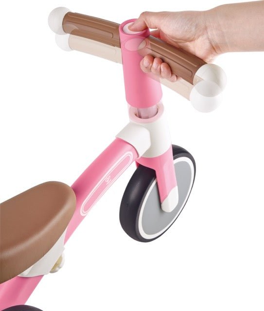 Hape Toddler Ride On Balance Bike| Adjustable and Lightweight No - Pedal Training Bike | with Silent Non - Marking Wheels | Light Pink, for Toddlers 12 Months+ - Premium for Kids in Qatar | Toysaro.com