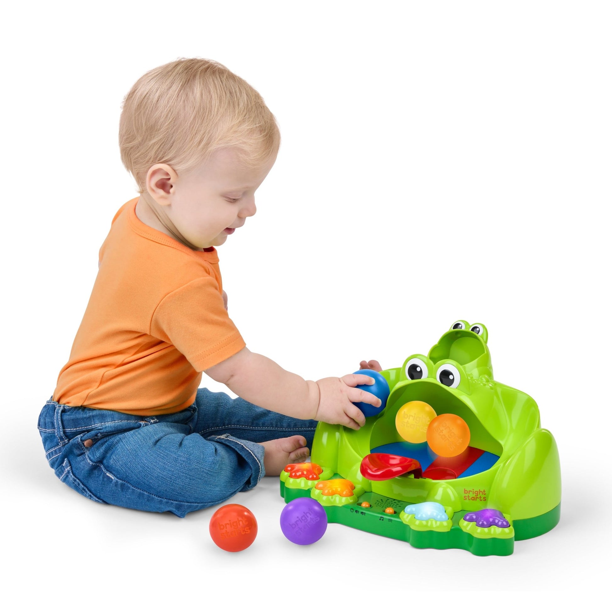 Bright Starts™ Poppin' Ball Frog™ Ball Play Toy - Premium for Kids in Qatar | Toysaro.com