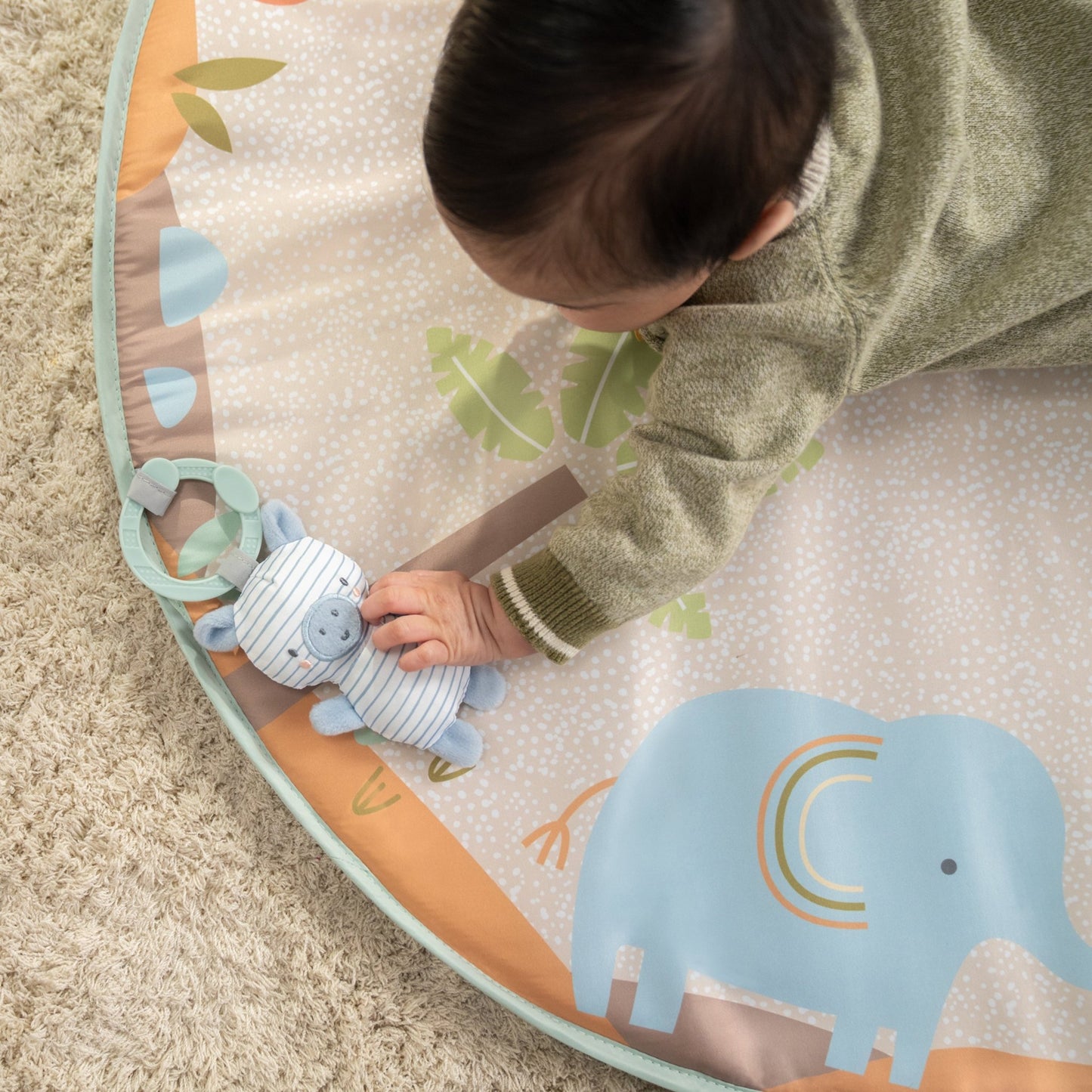 Ingenuity™ Wonder & Wood™ Wooden Toy Arch & Play Mat - Premium for Kids in Qatar | Toysaro.com