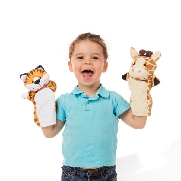 Melissa and Doug Zoo Friends Hand Puppets - Premium for Kids in Qatar | Toysaro.com