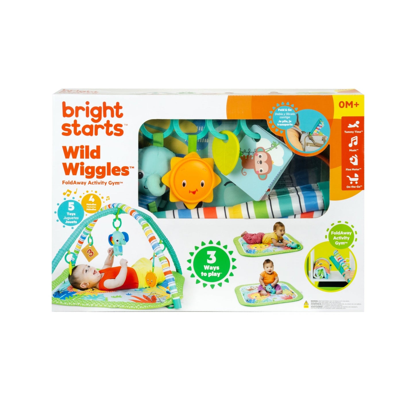 Bright Starts™ Wild Wiggles™ FoldAway Activity Gym™ - Premium for Kids in Qatar | Toysaro.com