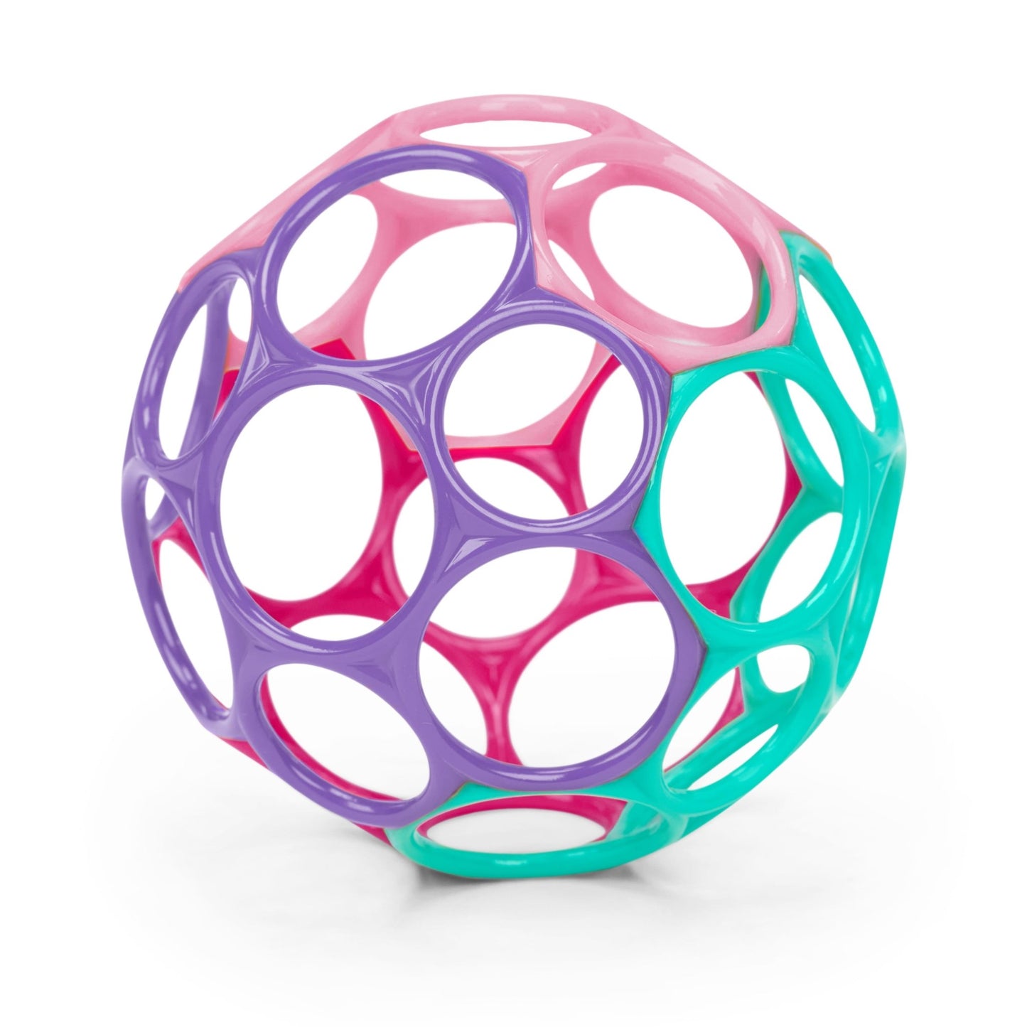 Bright Starts™Oball Classic™ Easy - Grasp Toy - Pink/Purple - Premium for Kids in Qatar | Toysaro.com