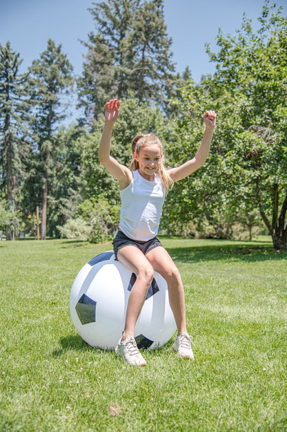 Hape 30" Jumbo & High Bounce Soccer Football w/ Air Pump - Premium for Kids in Qatar | Toysaro.com