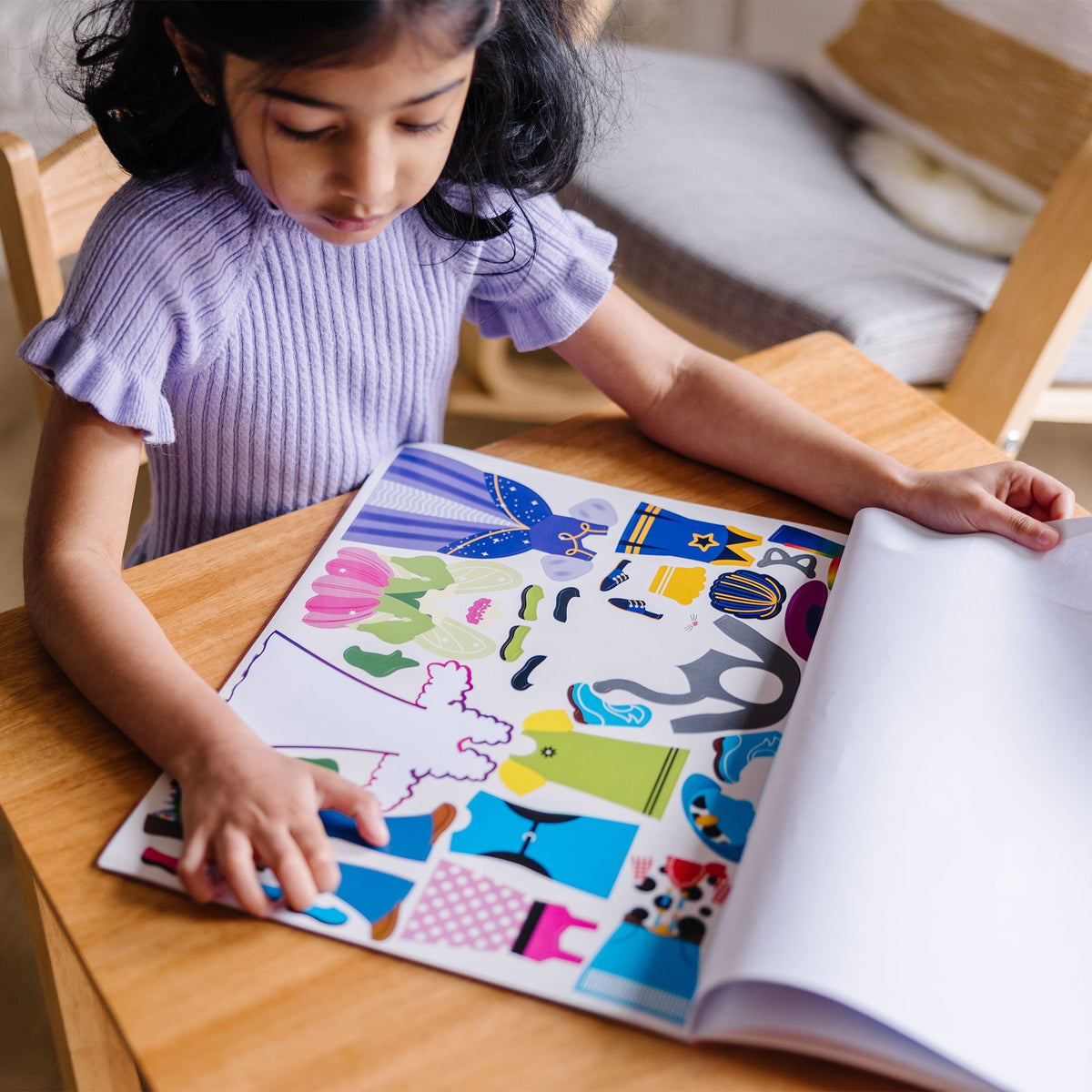 Melissa and Doug Reusable Sticker Pad - Dress Up - Premium for Kids in Qatar | Toysaro.com