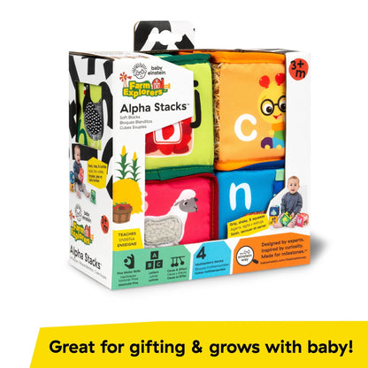 Baby Einstein™ Alpha Stacks™ Soft Blocks - Premium for Kids in Qatar | Toysaro.com