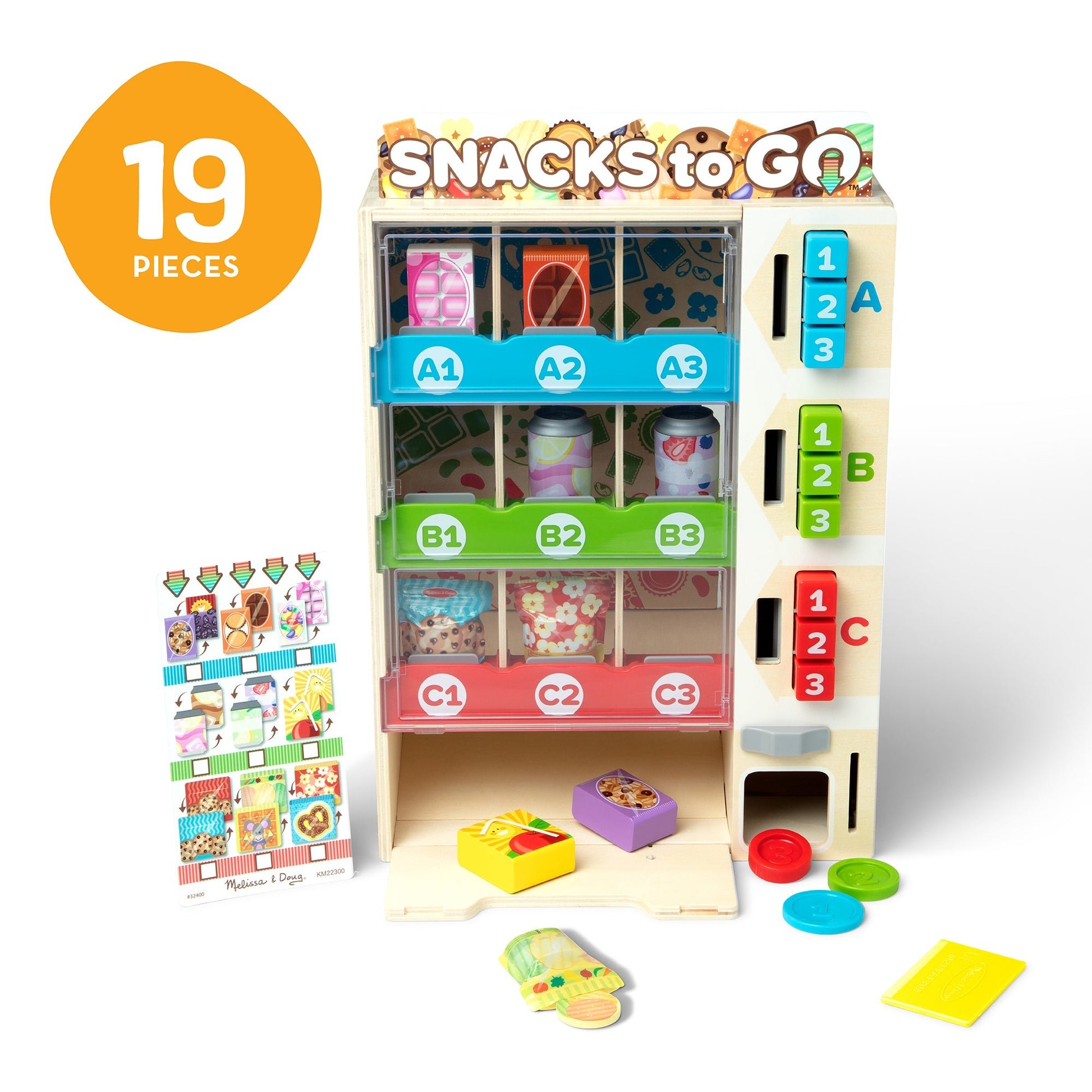 Melissa and Doug Sort, Stock, Select Wooden Vending Machine Play Set - Premium for Kids in Qatar | Toysaro.com