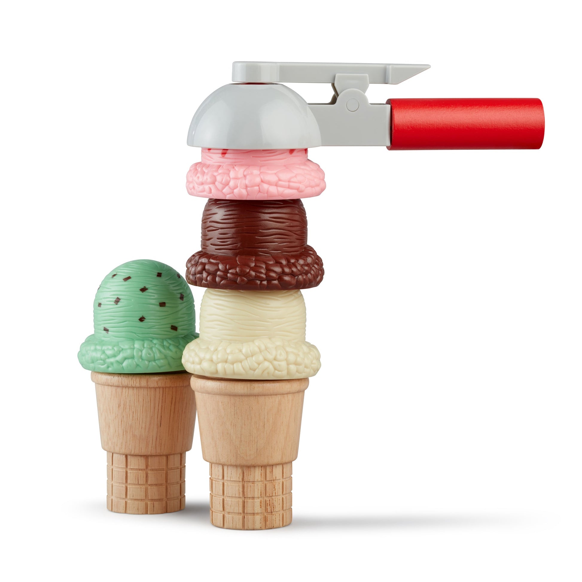 Melissa and Doug Scoop & Stack Ice Cream Cone Playset - Premium for Kids in Qatar | Toysaro.com