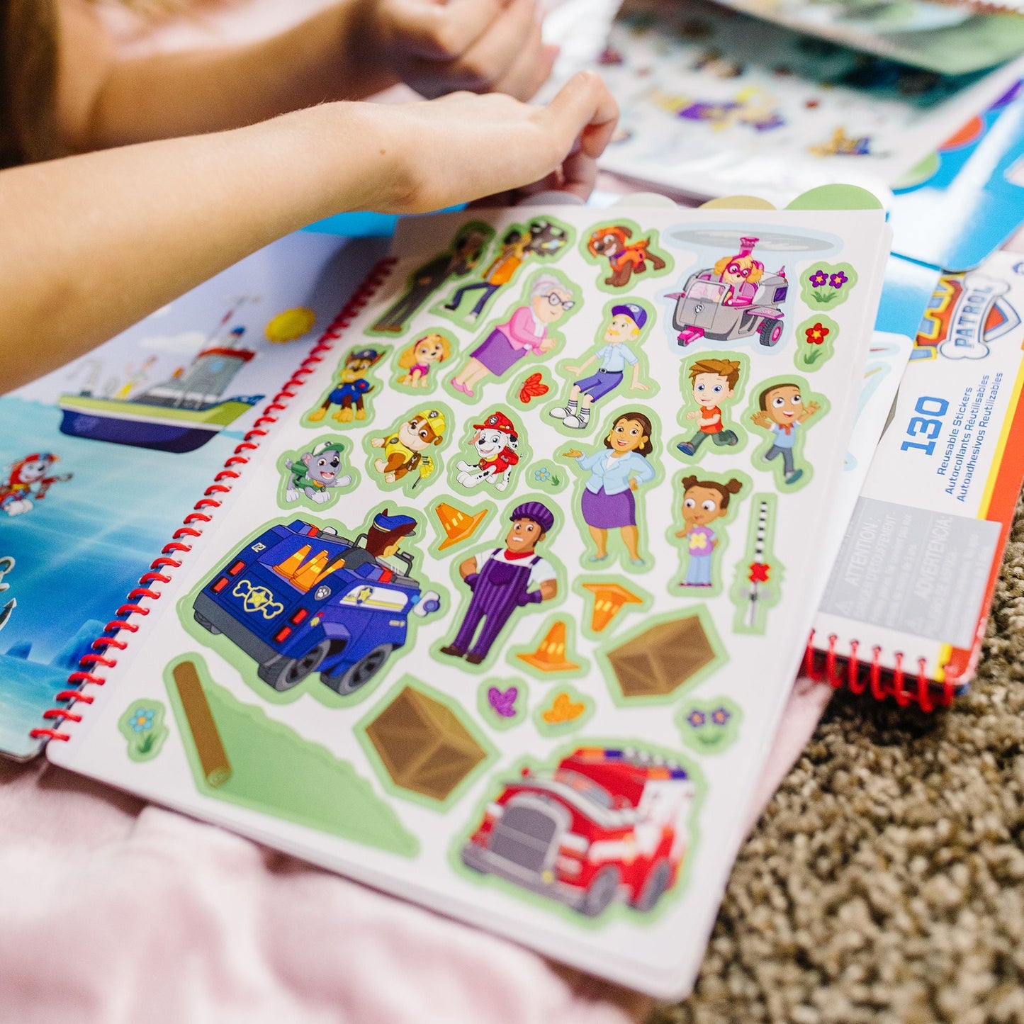 Melissa and Doug Paw Patrol Restickable Stickers Flip - Flap Pad - Classic Missions - Premium for Kids in Qatar | Toysaro.com