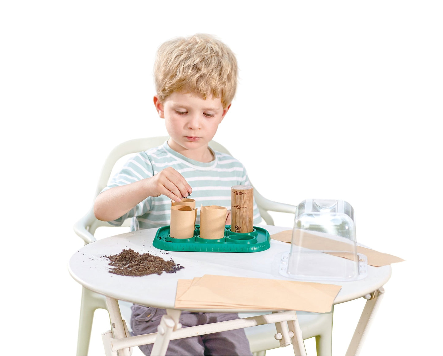 Hape Growing Gardener Mini Bamboo Green House - Premium for Kids in Qatar | Toysaro.com
