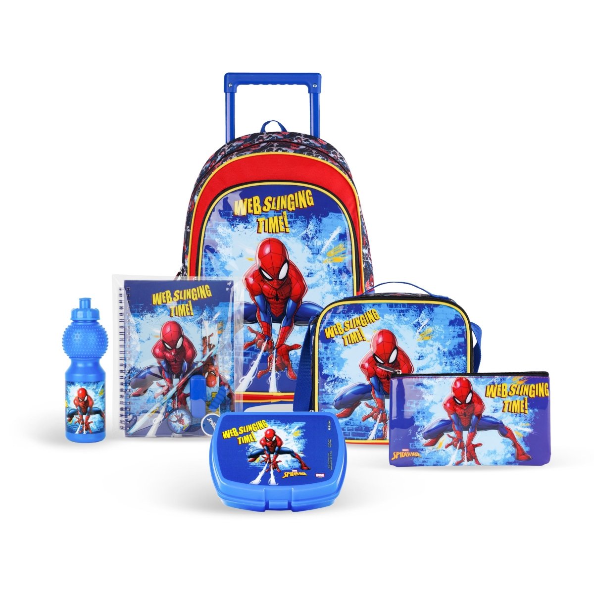 Marvel Spiderman Web Sling Action 6in1 Box Set 18" - Premium for Kids in Qatar | Toysaro.com