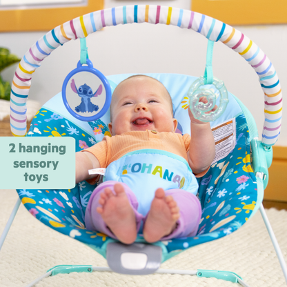 Bright Starts Stitch™ Ohana Paradise™ Vibrating Bouncer - Premium for Kids in Qatar | Toysaro.com