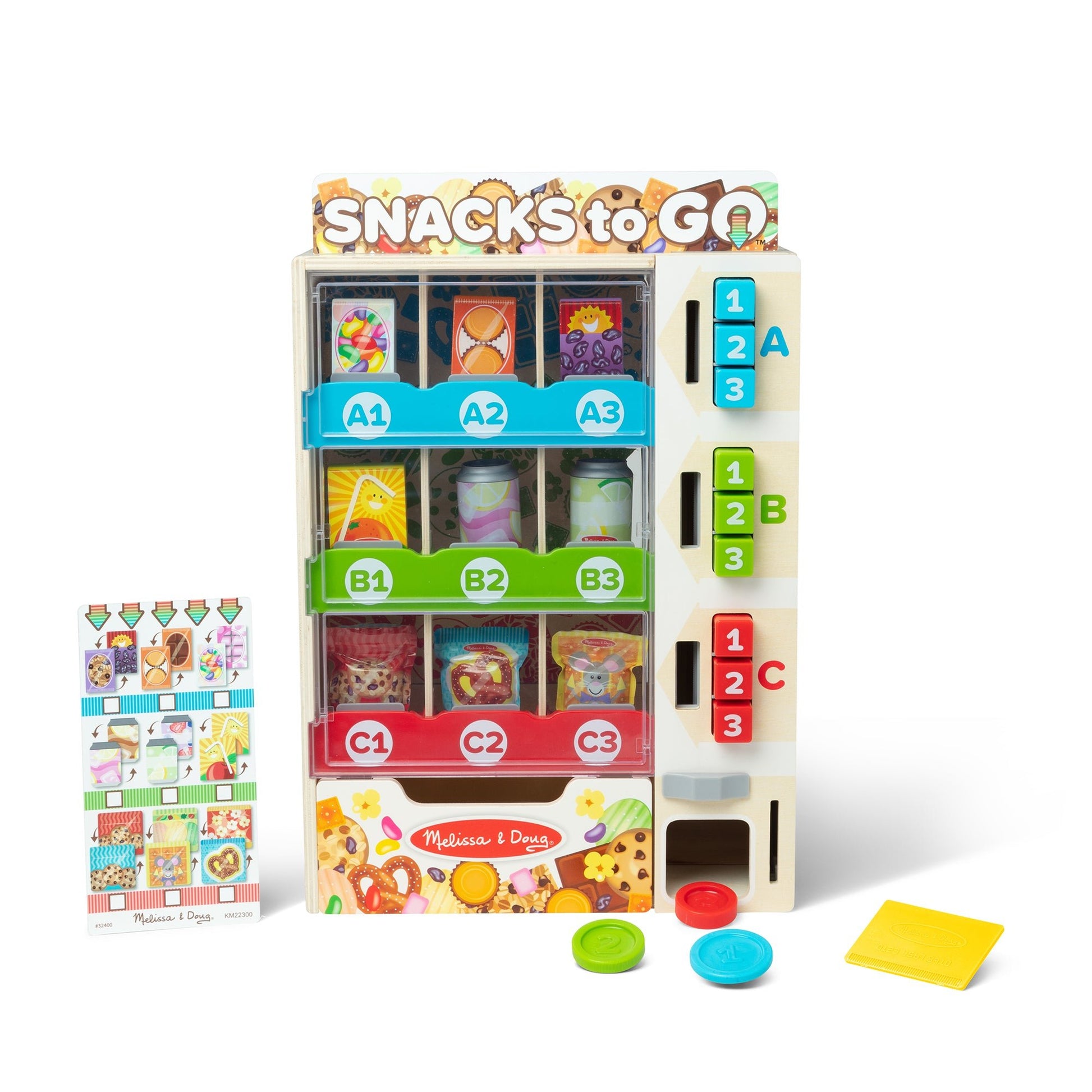 Melissa and Doug Sort, Stock, Select Wooden Vending Machine Play Set - Premium for Kids in Qatar | Toysaro.com