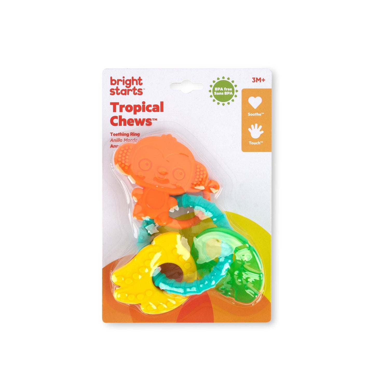 Bright Starts Tropical Chews Teething Ring - Premium for Kids in Qatar | Toysaro.com