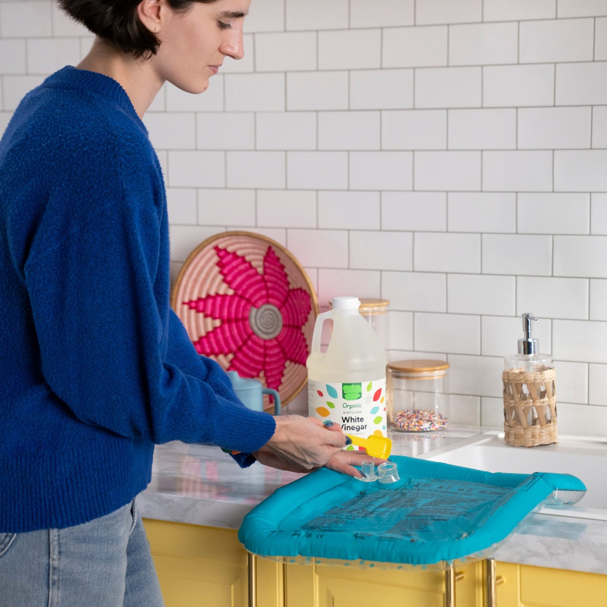 Bright Starts Stitch Making Waves™ Tummy Time Water Mat - Premium for Kids in Qatar | Toysaro.com