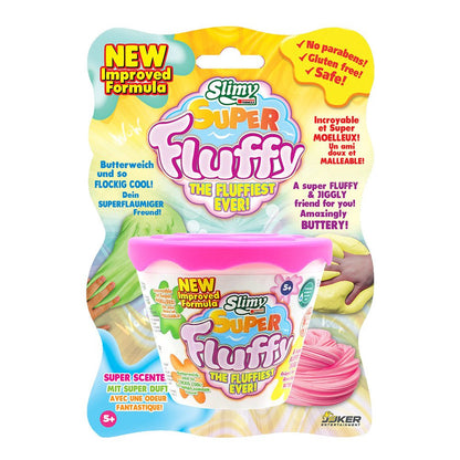 SUPER FLUFFY SLIMY on BLISTERCARD 100 gr. pink, yellow, orange and green - Premium for Kids in Qatar | Toysaro.com