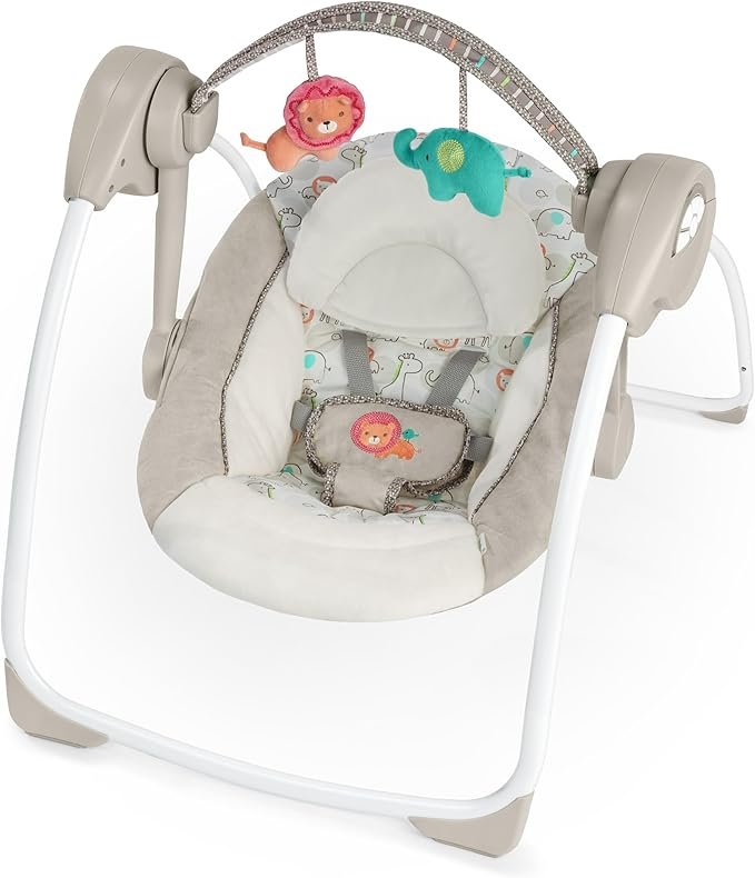 Ingenuity™ Soothe 'n Delight Portable Swing™ - Cozy Kingdom™ - Premium for Kids in Qatar | Toysaro.com