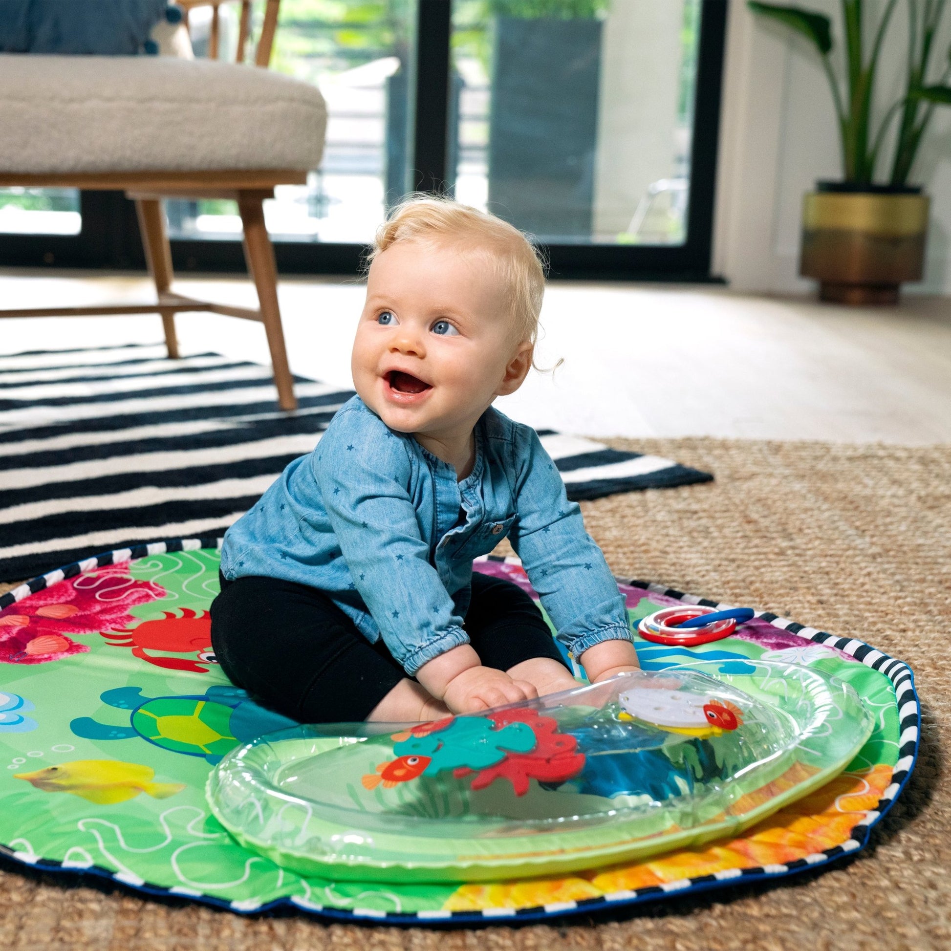 Baby Einstein™Sea Floor Explorers™ 2 - in - 1 Water Mat Play Gym - Premium for Kids in Qatar | Toysaro.com