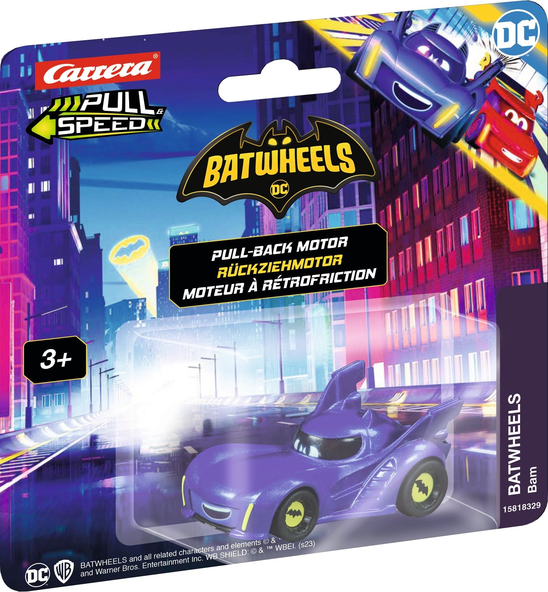 PULL N SPEED BATWHEELS BLISTER - Premium for Kids in Qatar | Toysaro.com