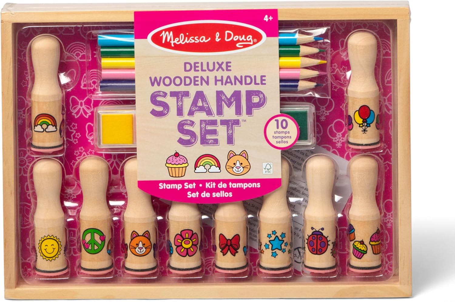 Melissa and Doug Deluxe Happy Handle Stamp Set - Premium for Kids in Qatar | Toysaro.com