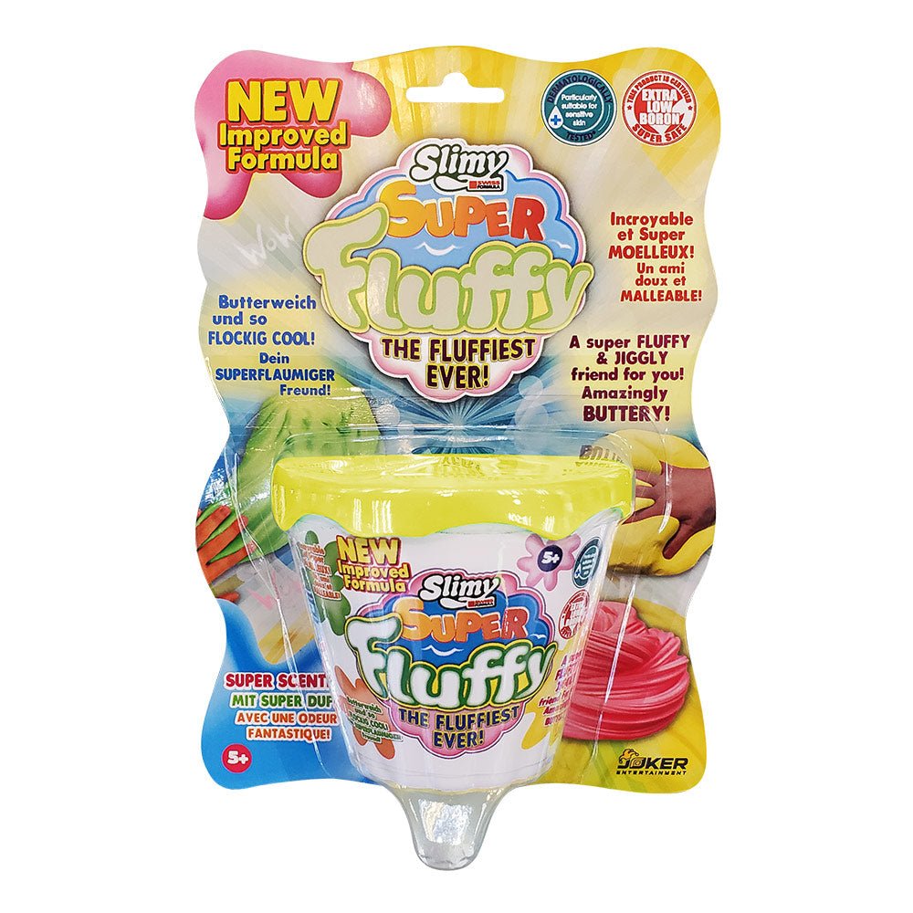 SUPER FLUFFY SLIMY on BLISTERCARD 100 gr. pink, yellow, orange and green - Premium for Kids in Qatar | Toysaro.com