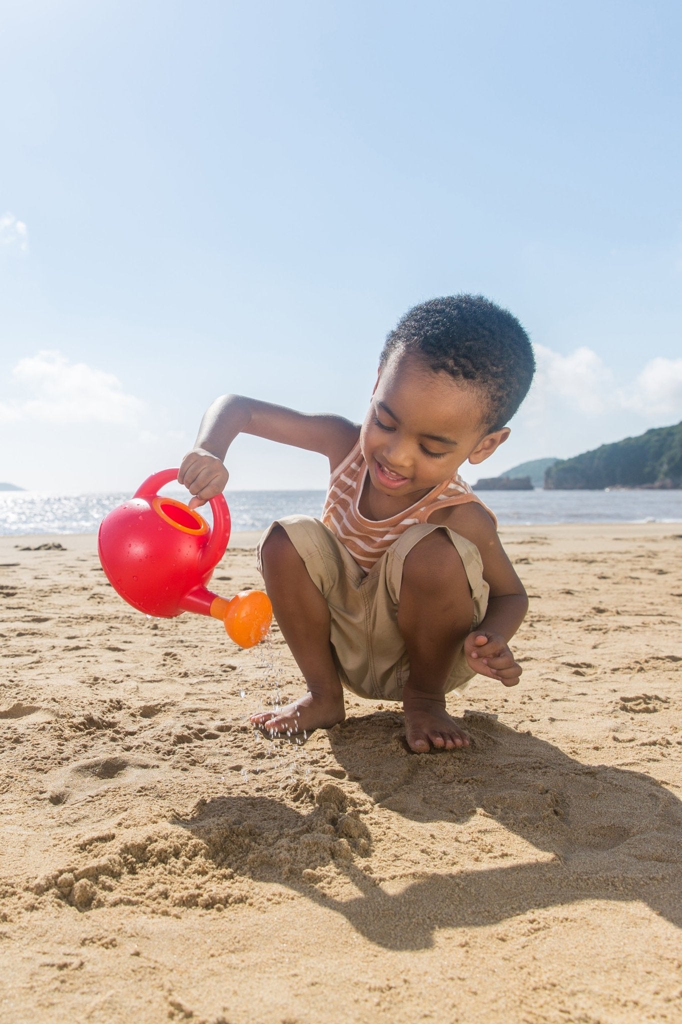 Hape - Watering Can Sand & Beach Toy - Red - Premium for Kids in Qatar | Toysaro.com