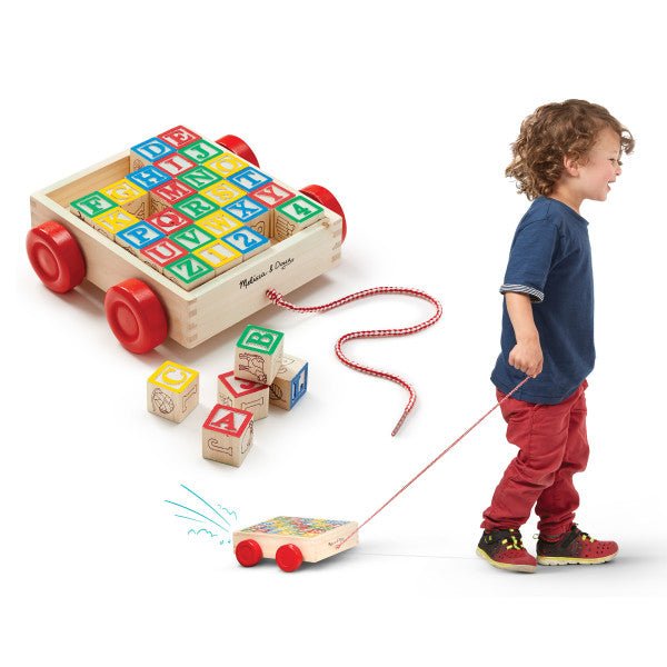 Melissa and Doug Classic ABC Block Cart - Premium for Kids in Qatar | Toysaro.com