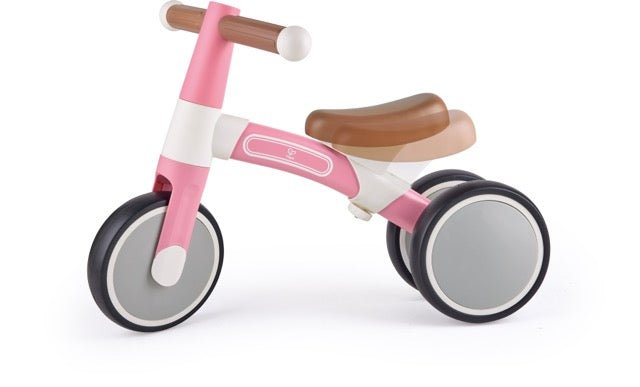 Hape Toddler Ride On Balance Bike| Adjustable and Lightweight No - Pedal Training Bike | with Silent Non - Marking Wheels | Light Pink, for Toddlers 12 Months+ - Premium for Kids in Qatar | Toysaro.com