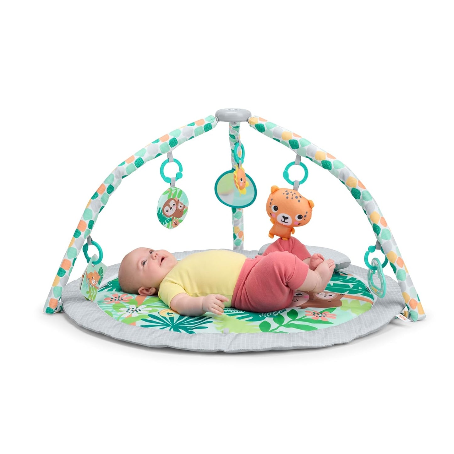 Bright Starts™ Pop 'N Wiggle™ Wild Rainforest FoldAway Activity Gym - Premium for Kids in Qatar | Toysaro.com