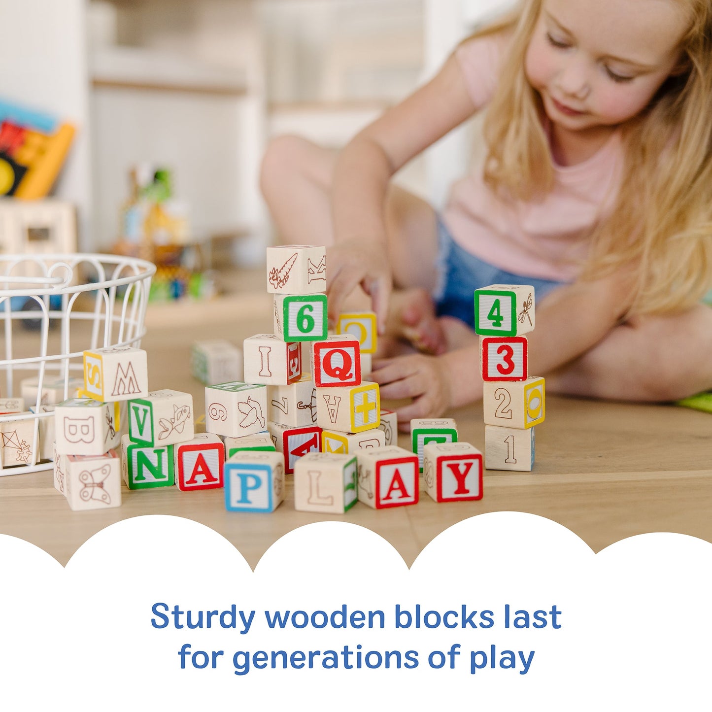 Melissa and Doug Wooden ABC/123 Blocks - Premium for Kids in Qatar | Toysaro.com