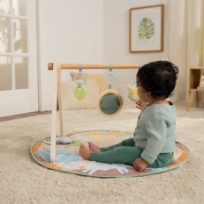 Ingenuity™ Wonder & Wood™ Wooden Toy Arch & Play Mat - Premium for Kids in Qatar | Toysaro.com