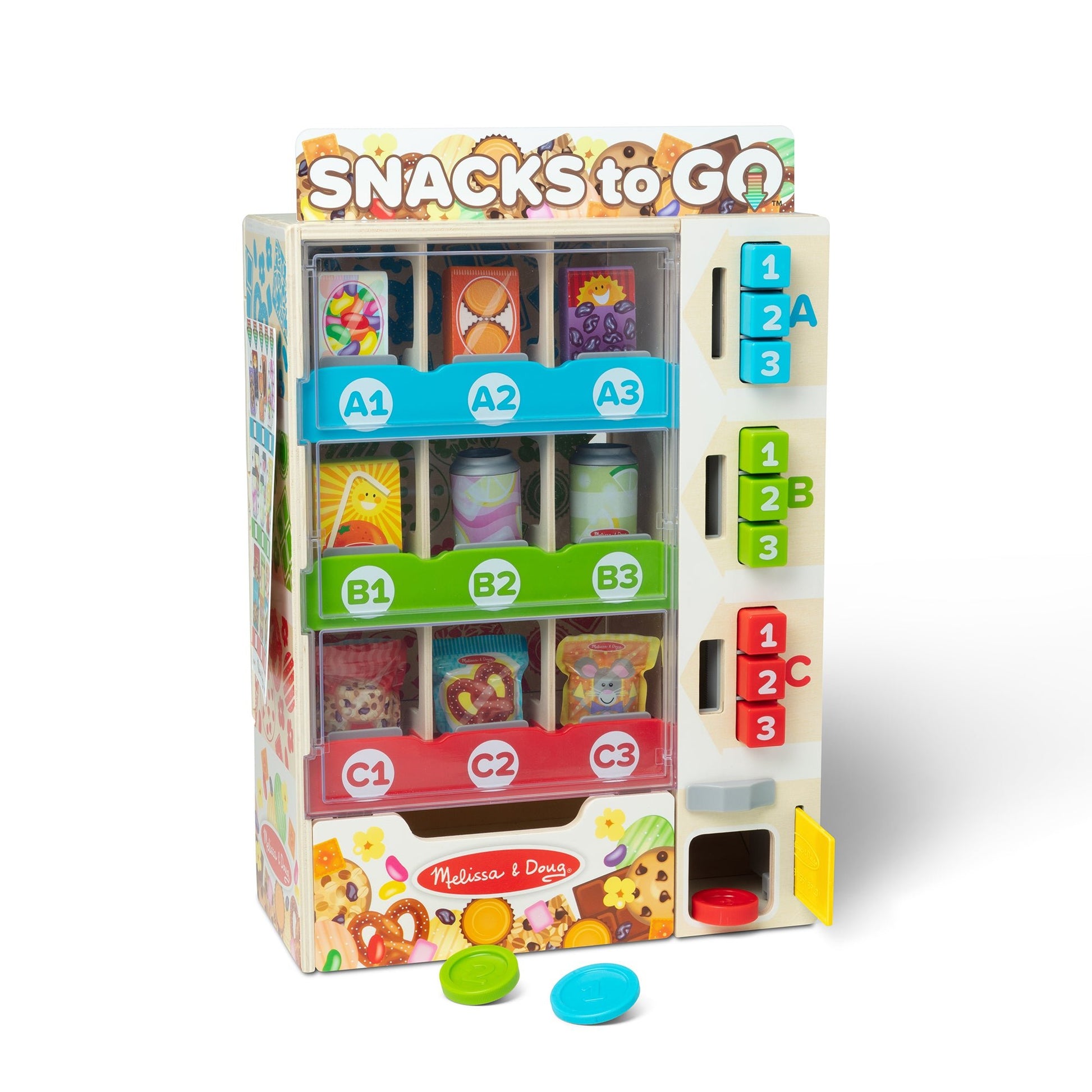 Melissa and Doug Sort, Stock, Select Wooden Vending Machine Play Set - Premium for Kids in Qatar | Toysaro.com