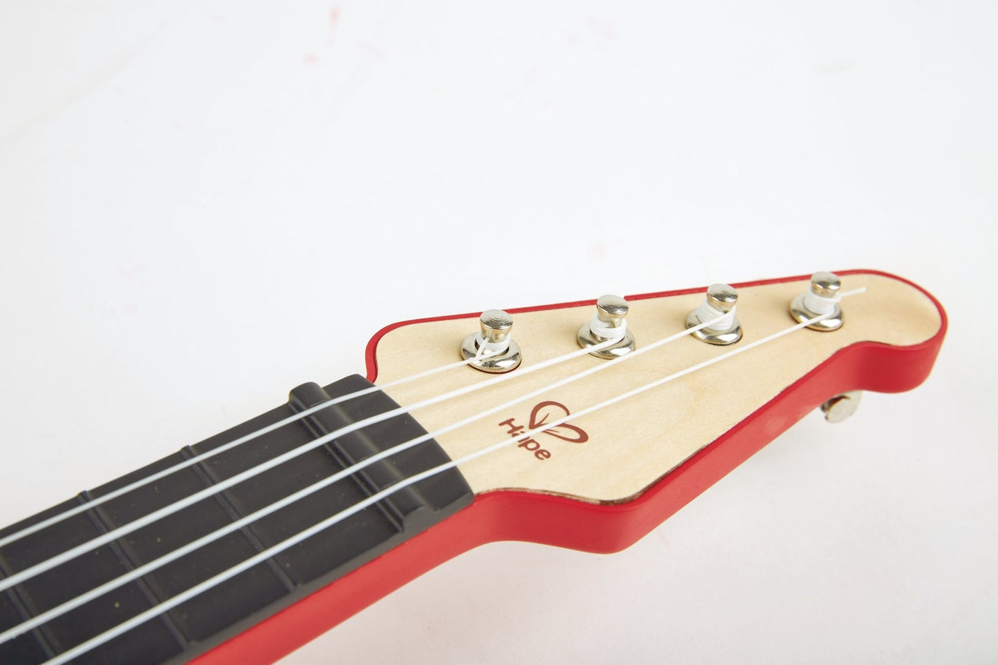 Hape Learn with Lights Electric Ukulele Wooden Instrument Red - Premium for Kids in Qatar | Toysaro.com